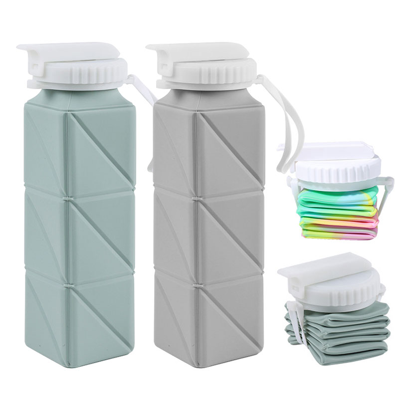 Outdoor Camping Water Tank - زجاجة مياه قابلة للطي بغطاء من