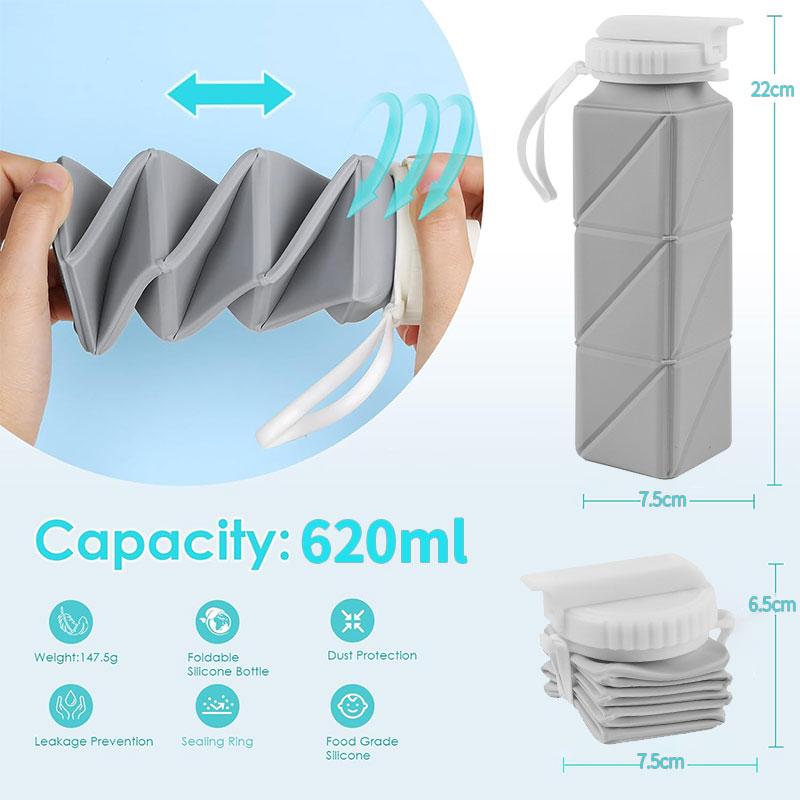 زجاجة مياه قابلة للطي بغطاء من - مراجعة Outdoor Camping Water Tank وسعره