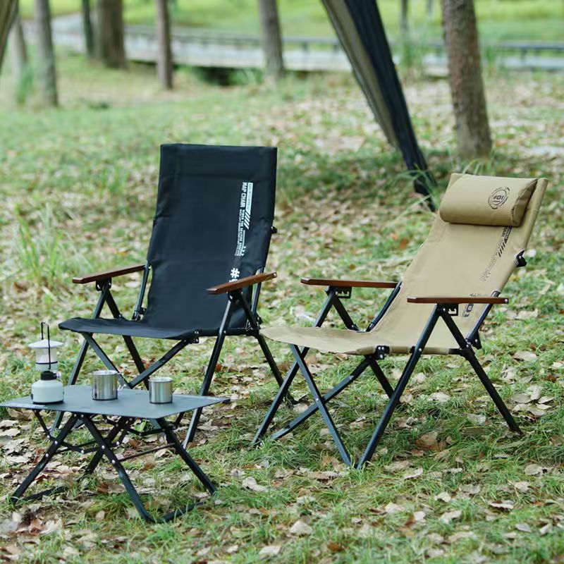 كرسي شاطئ وتخييم قابل للطي بظه - مراجعة Outdoor Camping Hammock Chair وسعره