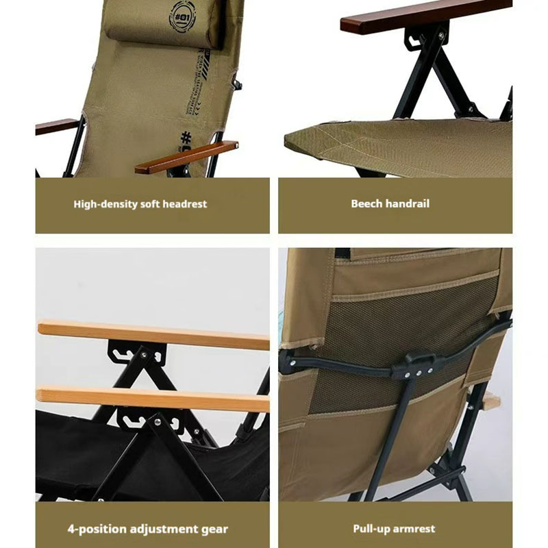 كرسي شاطئ وتخييم قابل للطي بظه - مراجعة Outdoor Camping Hammock Chair وسعره