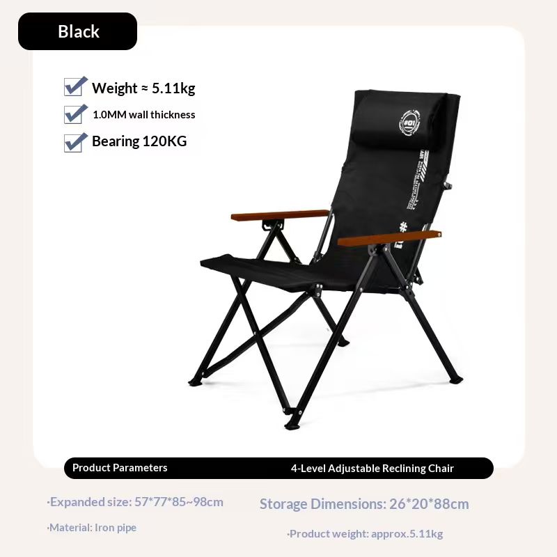 كرسي شاطئ وتخييم قابل للطي بظه - مراجعة Outdoor Camping Hammock Chair وسعره