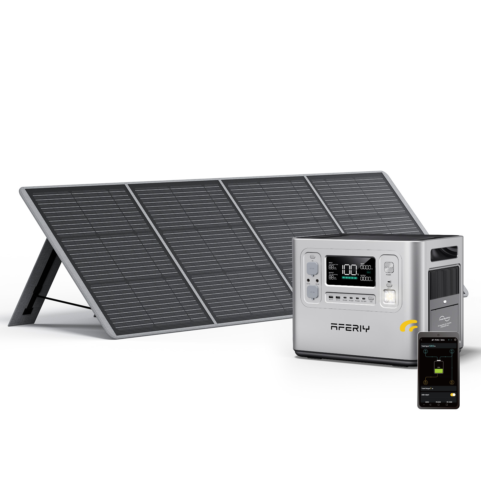 محطة طاقة محمولة P210 فضية بسع - مراجعة Portable Power Station وسعره