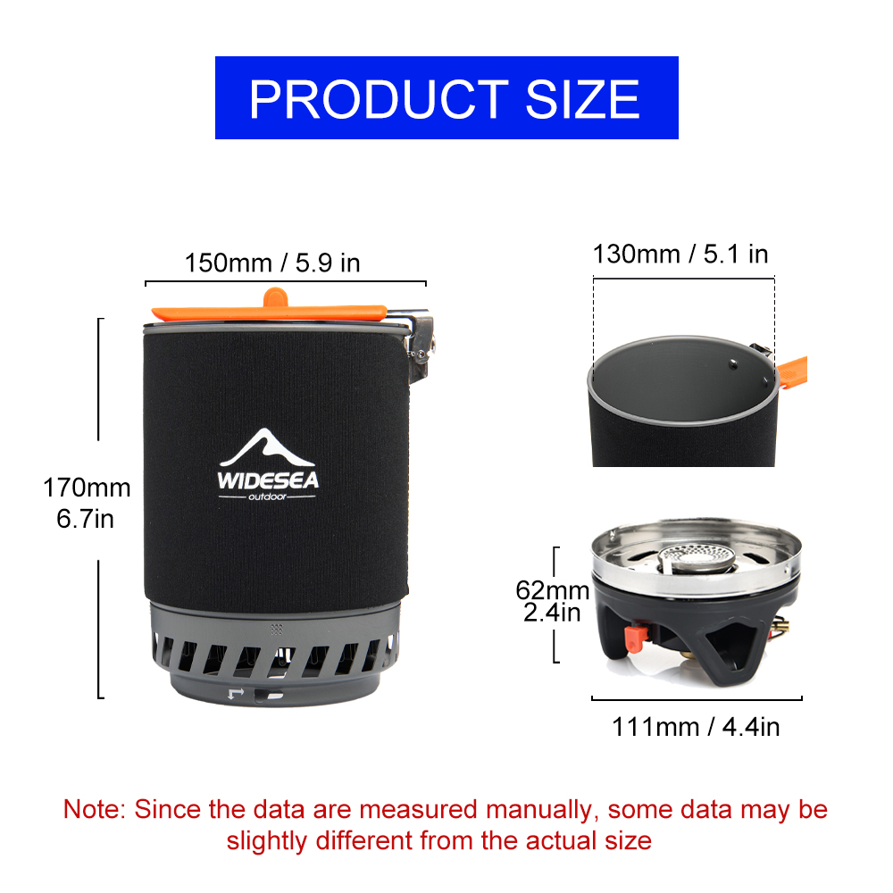 Widesea نظام الطبخ التخييم مع  - مراجعة Outdoor Camping Burner وسعره
