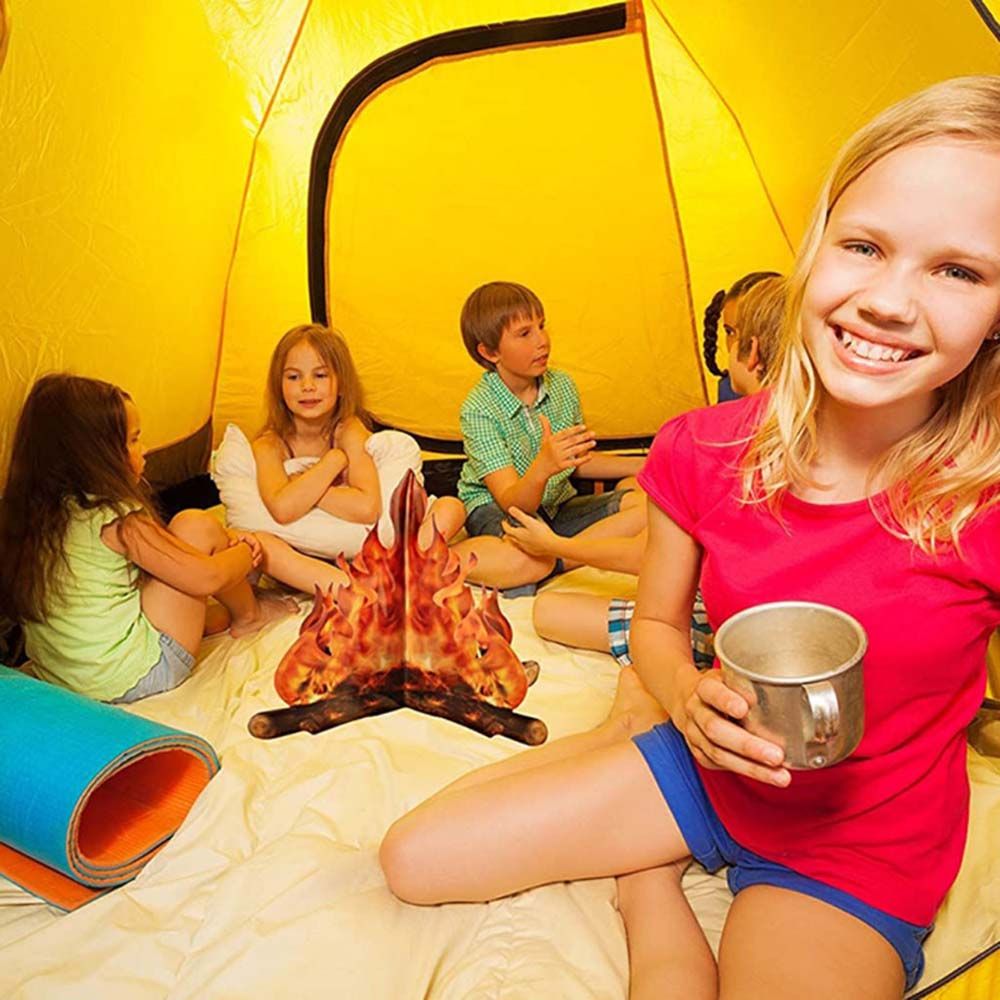 شعلة نار وهمية آمنة للتخييم، د - مراجعة Outdoor Camping Burner وسعره