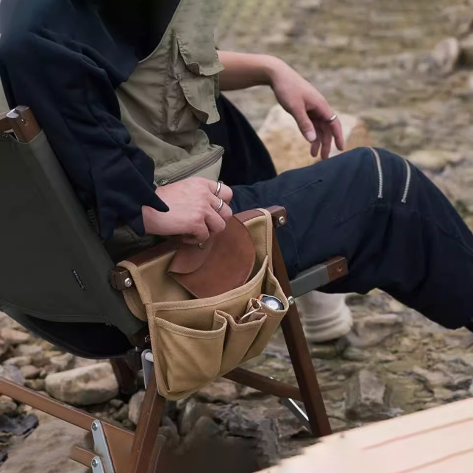 حقيبة تخزين لمسند الذراع لكرسي - مراجعة Outdoor Camping Hammock Chair وسعره