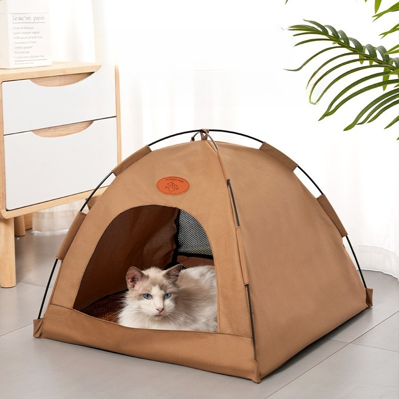 خيمة قطط قابلة للطي 4 فصول بيت - مراجعة Outdoor Camping Dog Bed وسعره