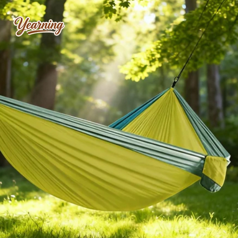 كرسي أرجوحة من قماش النايلون ا - مراجعة Outdoor Camping Hammock Chair وسعره