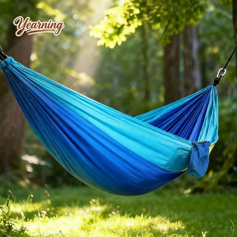 كرسي أرجوحة من قماش النايلون ا - مراجعة Outdoor Camping Hammock Chair وسعره