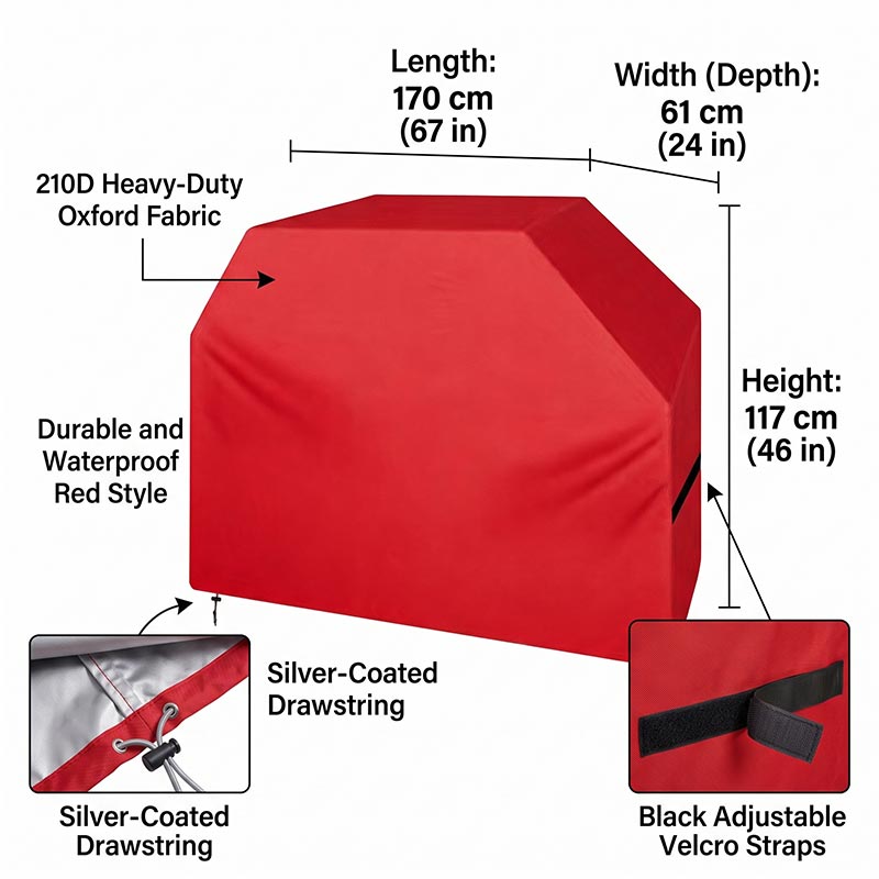 غطاء شواء 210D مقاوم للغبار وا - مراجعة Outdoor Camping Trolley وسعره