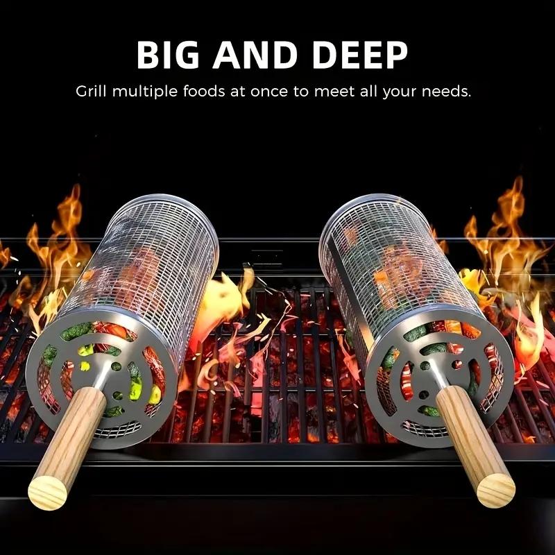سلة شواء من الفولاذ المقاوم لل - مراجعة Outdoor Camping Bbq وسعره