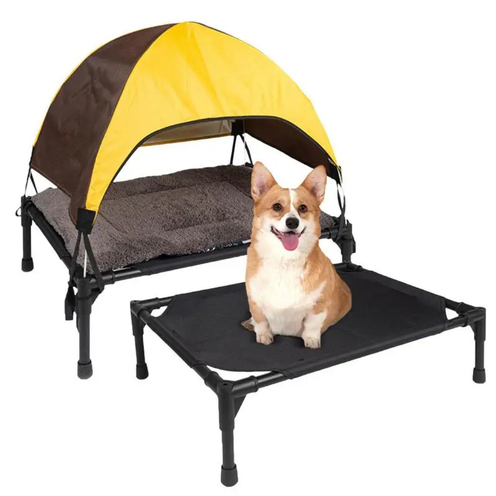 سرير كلاب مرتفع للاستخدام الخا - مراجعة Outdoor Camping Dog Bed وسعره