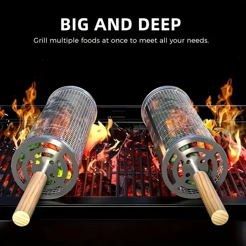 سلة شواء من الفولاذ المقاوم لل - مراجعة Outdoor Camping Bbq وسعره