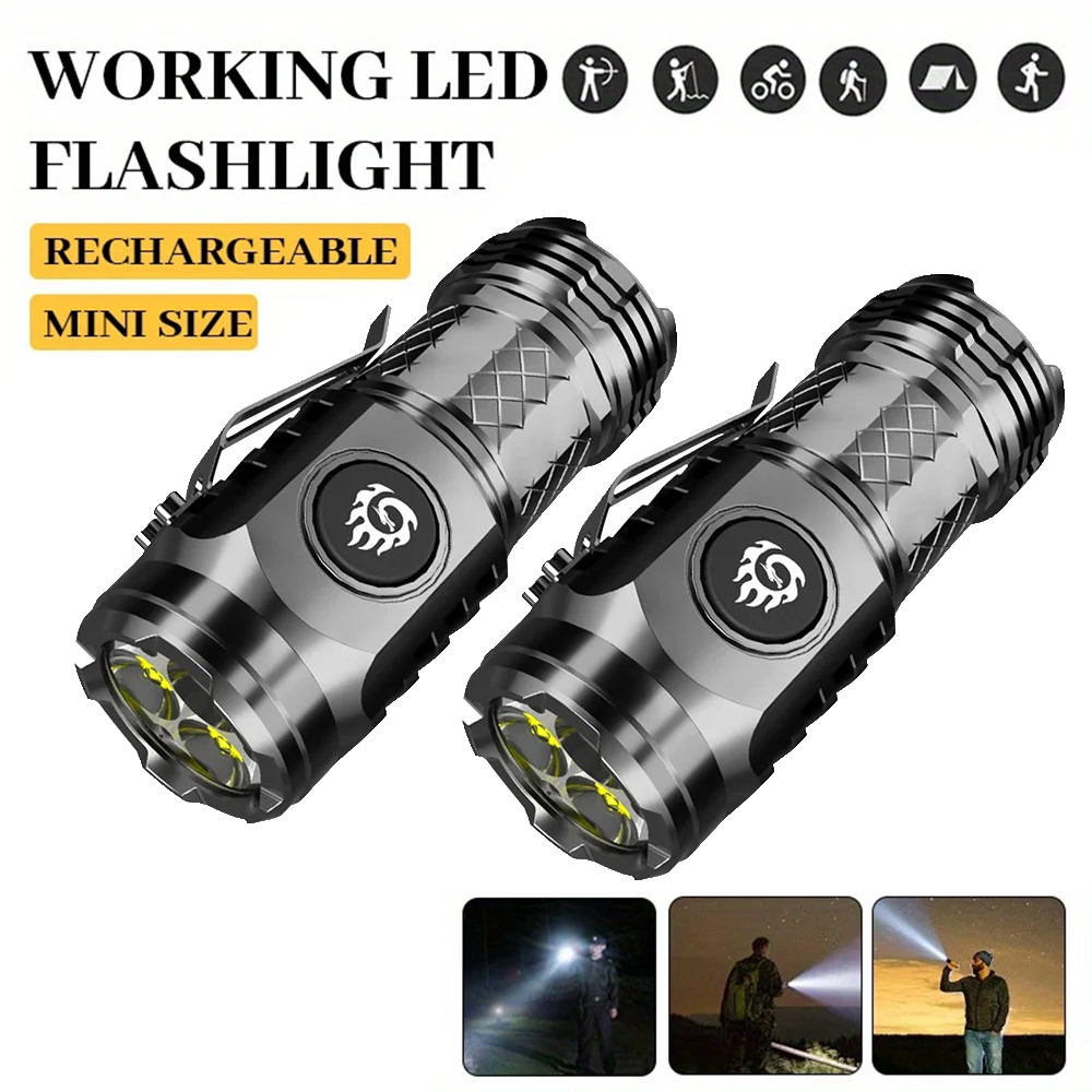 مصباح يدوي LED عالي الطاقة، بط - مراجعة Battery Outdoor Camping وسعره