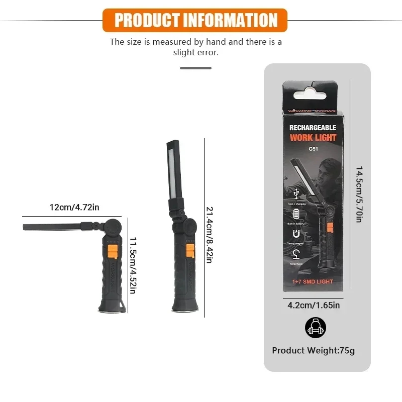 مصباح يدوي محمول بتقنية COB LE - مراجعة Battery Outdoor Camping وسعره
