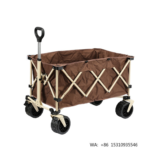 عربة شاطئية قابلة للطي من الدر - مراجعة Outdoor Camping Trolley وسعره
