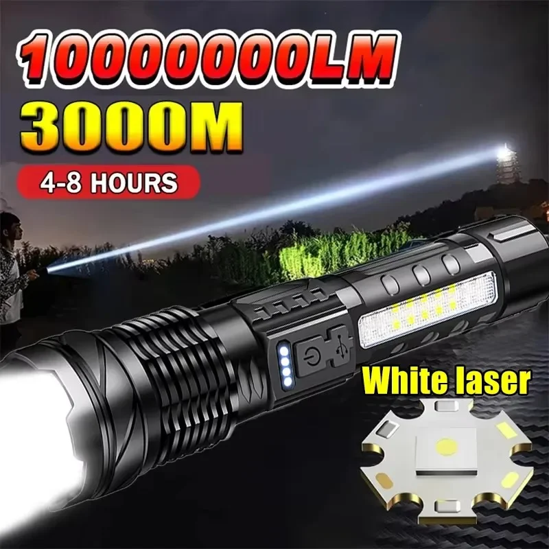 مصباح يدوي LED قوي مع شاشة عرض - مراجعة Battery Outdoor Camping وسعره