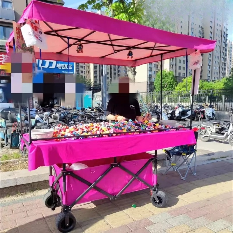 عربة متنقلة مع طاولة كبيرة قاب - مراجعة Outdoor Camping Trolley وسعره
